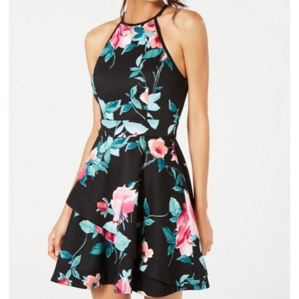 SPEECHLESS Floral Fit & Flare Dress NWT